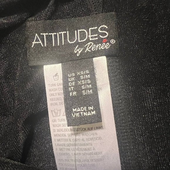 Attitudes by Renee reversible black skirt NWT xs/small - Picture 5 of 7